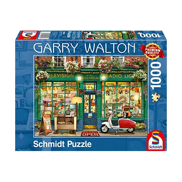 Schmidt Spiele 59605 Other License Garry Walton, Elektronik-Shop, 1000 Teile Puzzle, Bunt