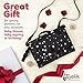 Toolik Baby Diaper Clutch with Waterproof Portable Changing Pad for Quick Change During Stroller Walks - Foldable, Detachable and Wipeable Mat Station with Shoulder Strap, Black with White Stars