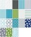 Connecting Threads Print Collection Precut Quilting Fabric Bundle Fat Quarters (Good Neighbors Cool)