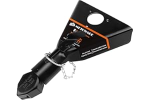 METOWARE 2" A-Frame Trailer Coupler,Fits 2-Inch Hitch Ball, Capacity 7000LBS, Black