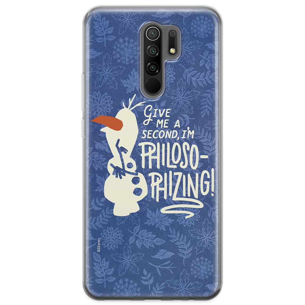 ERT GROUP mobile phone case for Xiaomi REDMI 9 original and officially Licensed Disney pattern Olaf 005 optimally adapted to the shape of the mobile phone, partially transparent