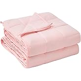yescool Weighted Blanket for Adults (20 lbs, 60” x 80”, Pink) Cooling Heavy Blanket for Sleeping Perfect for 190-210 lbs, Queen Size Breathable Blanket with Premium Glass Bead, Machine Washable