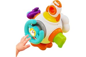 JRUXJWI Busy Cube Baby & Toddler Toys, Montessori Sensory Busy Board Travel Toys for Toddlers 2 3 Years Old, Educational Learning Fidget Toys 18-36 Month…