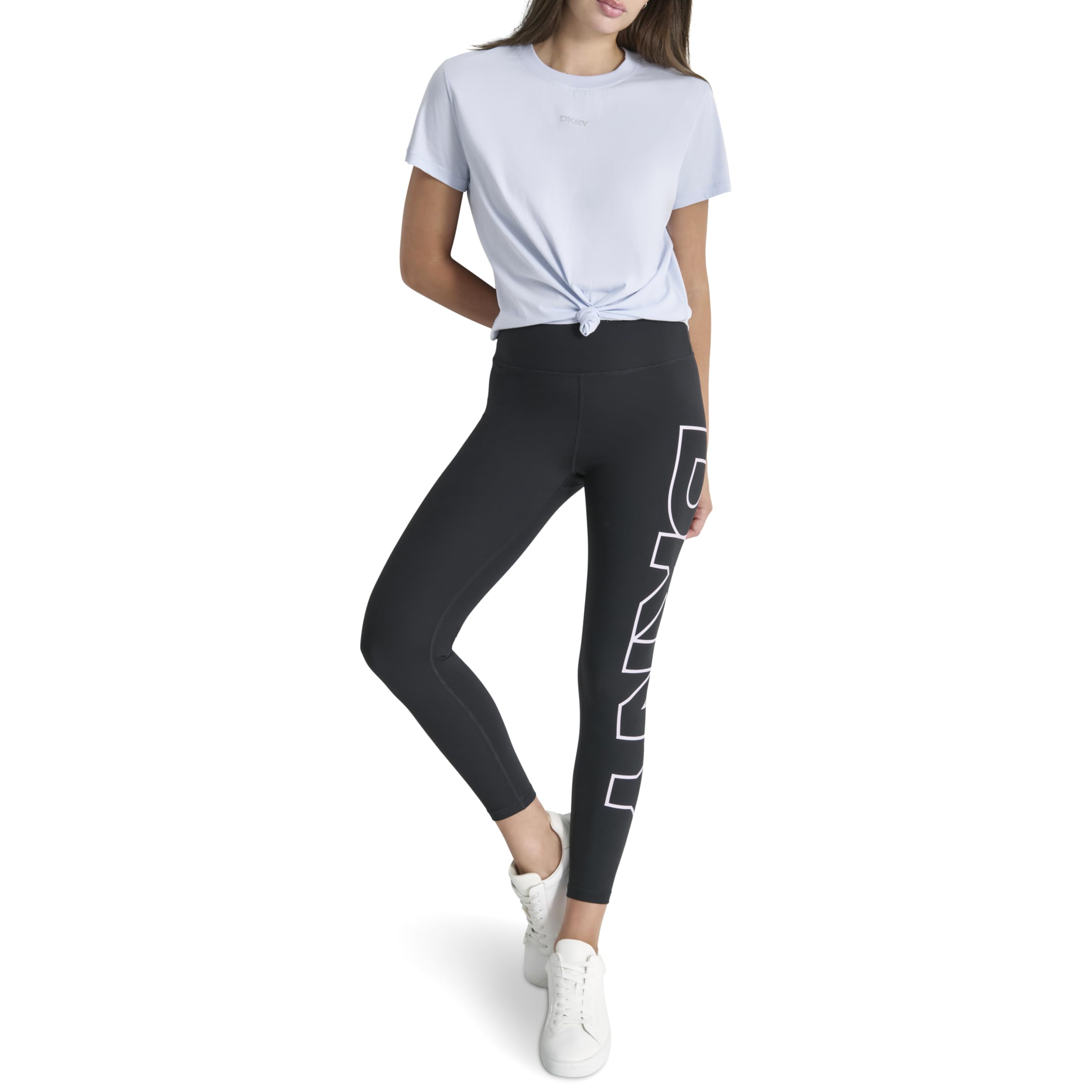 DKNY Women’s Performance Legging, Orchid, Medium