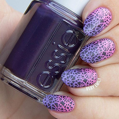 PUEEN Nail Art Stamping Plate - Visual Wonderland 01 - Theme Park Collection 125x65mm Unique Nailart Polish Stamping Manicure Image Plates Accessories Kit - BH000714