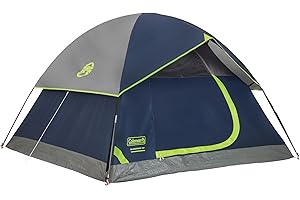 Coleman Sundome Camping Tent with Rainfly, 2/3/4/6 Person Tent Sets Up in 10 Mins, Weatherproof Shelter for Camping, Festivals, Backyard, Sleepovers, & More