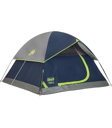 Coleman Camping Dome 9x9 テント Coleman 9x9 Dome Tent - Family Camping with LED Lighting