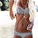 Biki Wave Body Chain Bikini Jewelry Belly Chains Beach Wear (Silvery)