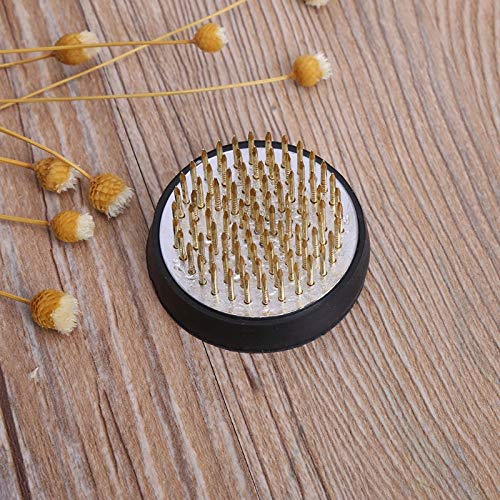 UUsave Ikebana Kenzan Flower Frog Round Flower Arranging Frog Spiky Frog Fixed Tools Art Floral Arrangement Japanese Pin Holder (Diameter 1-3/5"/40mm) - Thumbnail 2