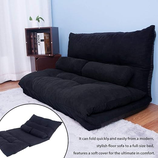 Amazon Com Merax Floor Sofa Bed Adjustable Floor Couch Sofa Futon