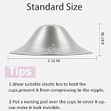 Boboduck Silver Nipple Shields 999 Silver Cups Large for Breastfeeding view 7