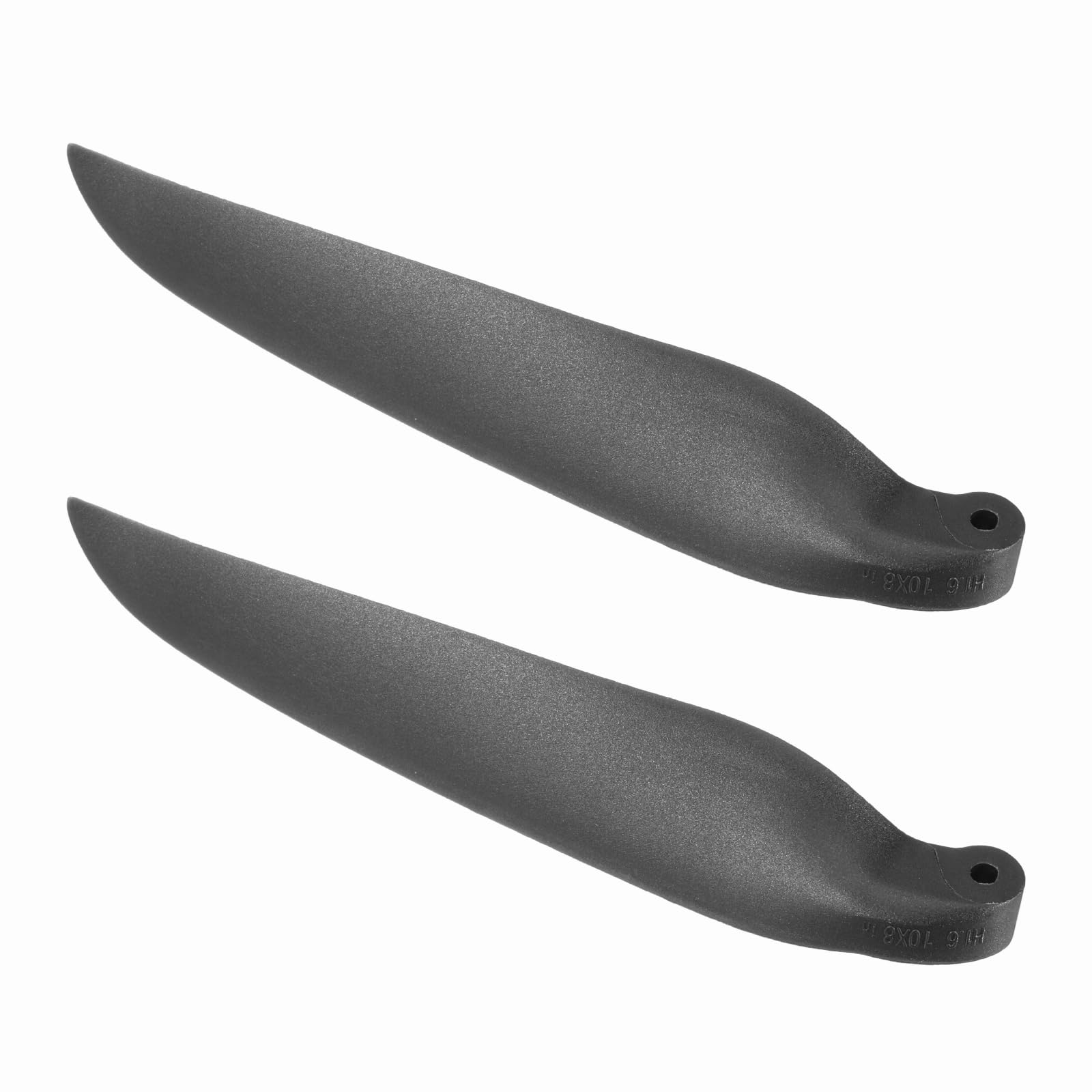 sourcing map RC Glider Propeller Replacement Prop Blades, 10x8 Inch RC Folding Propeller Nylon Blades Parts for Spinner D28-D48mm Glider Airplane Prop Replacement(Black, 1 Pair)