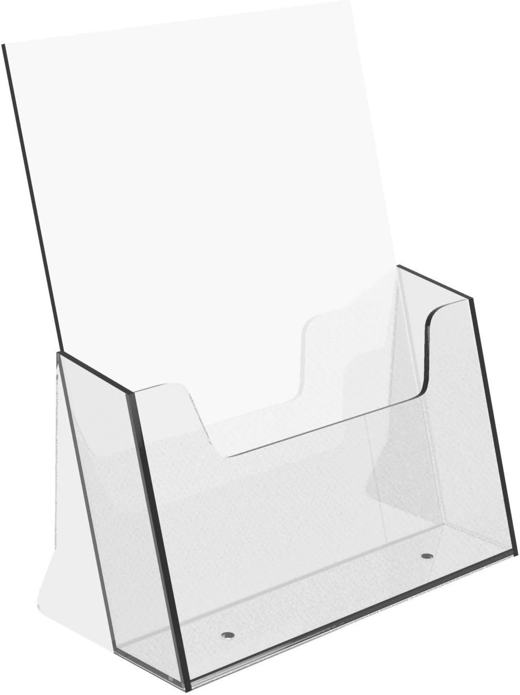EUROPEL Leaflet & Brochure Holder For A5 Size Literature Crystal Clear Acrylic Construction Booklet - Image 3