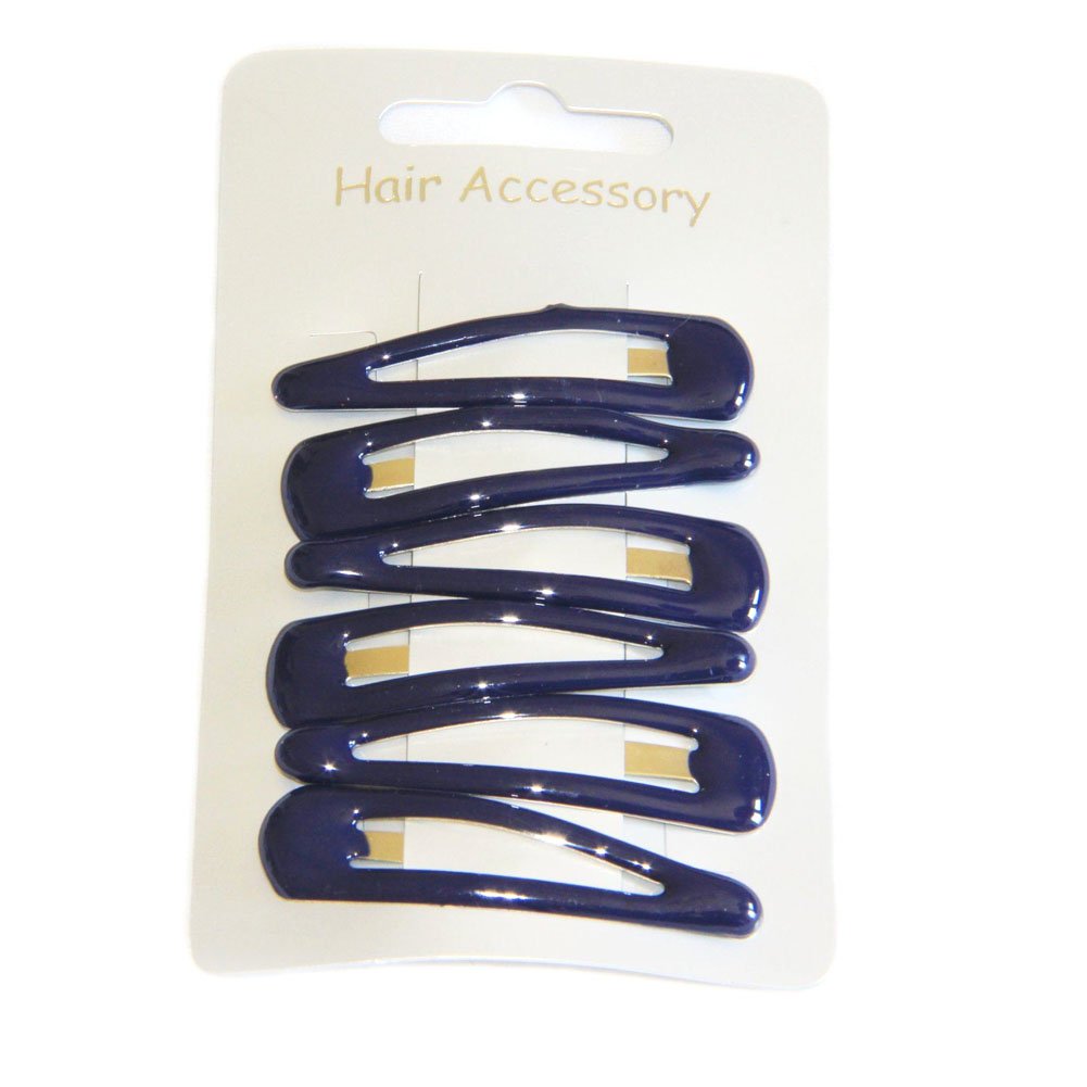 5cm Hair Sleepies Clips Accessories - School Colour Navy Blue