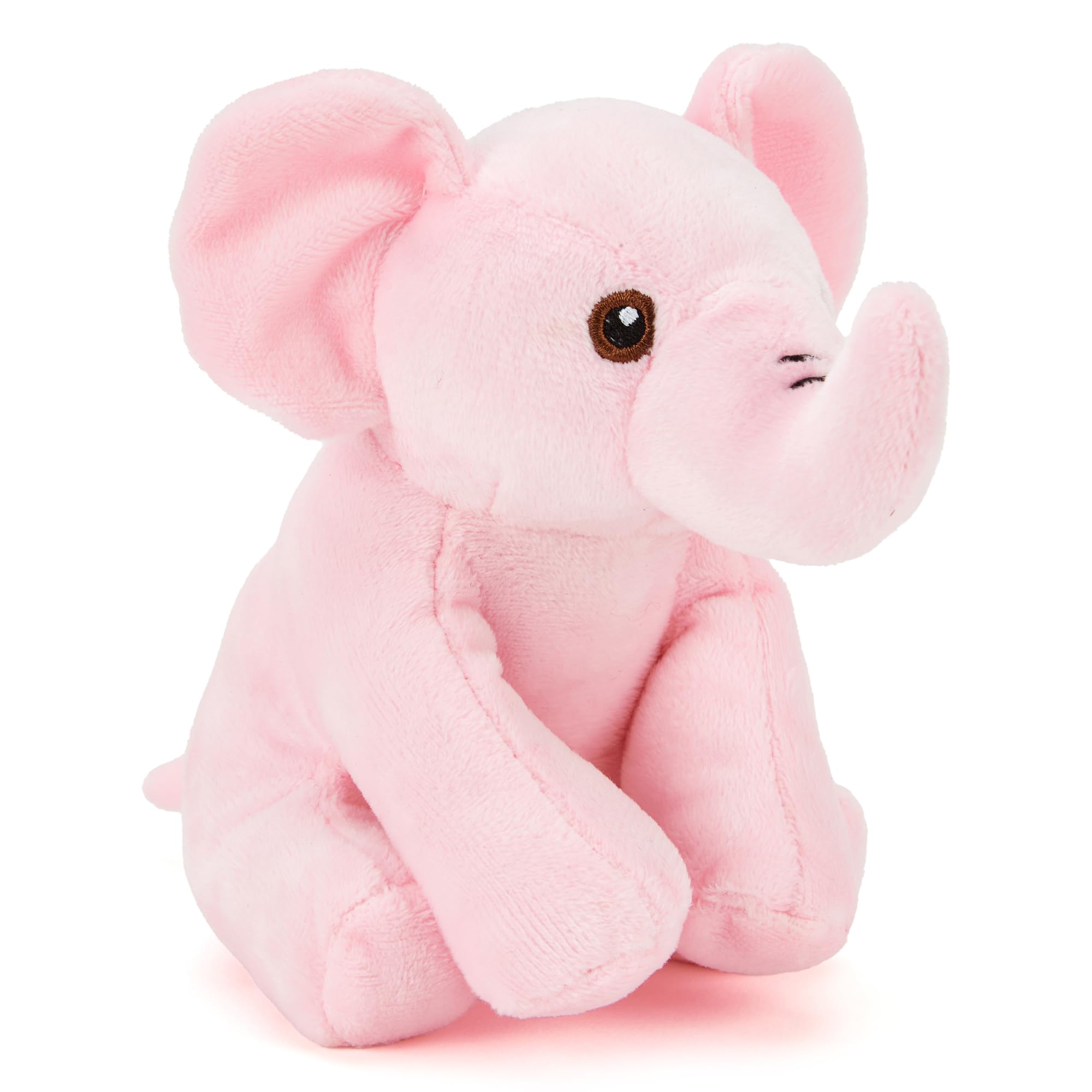 Zappi Co Elsa the Pink Elephant Plush Toy (15cm) - Soft, Cuddly, 100% Recycled - Colourful Trunk Friend for Girls Boys Newborn Gift — image 1