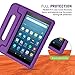 MoKo Case for Fire HD 8 2016 Tablet - Kids Shock Proof Convertible Handle Light Weight Protective Stand Cover Case for Amazon Fire HD 8 (Previous 6th Generation - 2016 Release ONLY), PURPLE