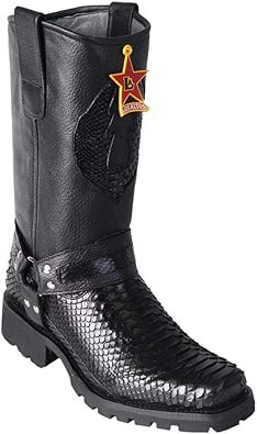 mens leather biker boots