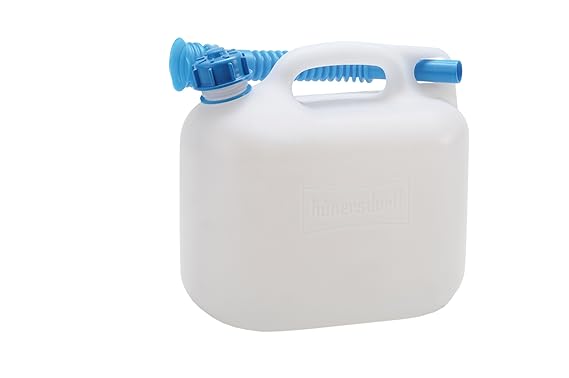hünersdorff Wasserkanister ECO, HD-PE naturfarben, 5 L (mit Rohr)