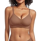 Megida Womens Seamless Bra No Underwire Comfortable Wireless Bras for Women Push Up Full Coverage Bralettes Everyday Bra