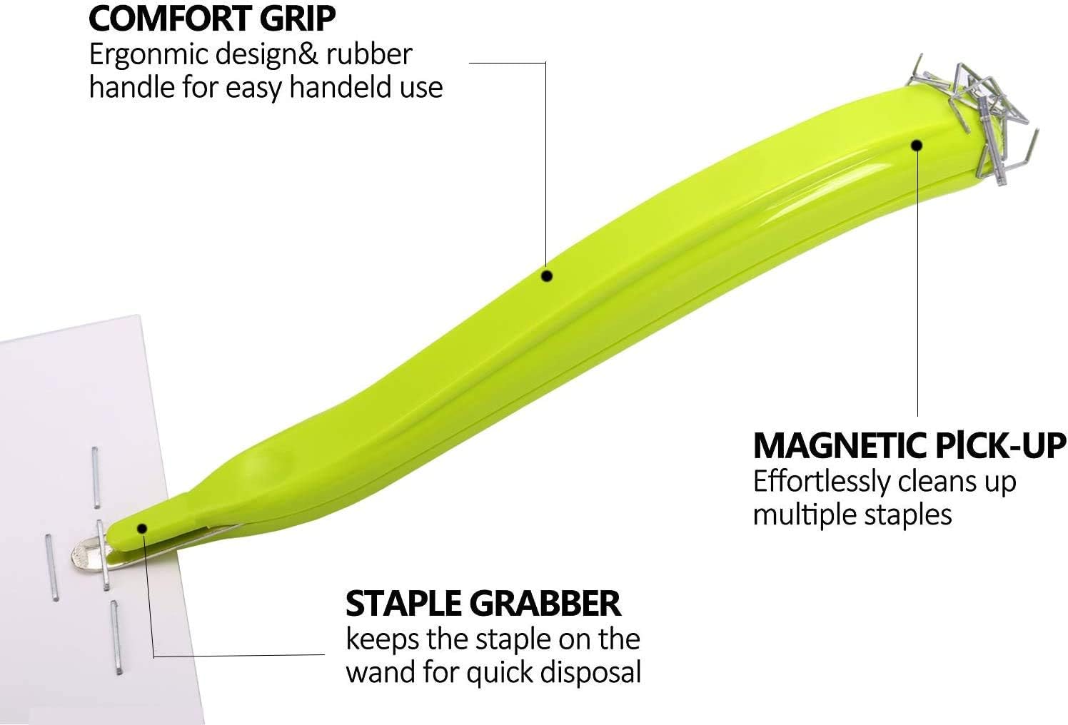 Staple Remover - Magnetic Easy Staple Remover Tool Stapler Remover Staple Puller Remover Staple Pullers for Office, School and Home : Office Products