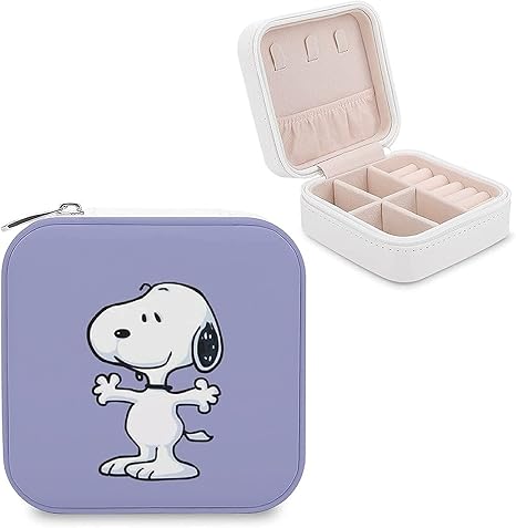 Amazon スヌーピー ジュエリーボックス ジュエリー収納ボックス ミニケース Puレザー 旅行用 携帯用ポーチ 持ち運び ピアス ネックレス 指輪 リング アクセサリー 指輪置き 小物入れ レディース 人気 最高のギフト ジュエリー収納 オンライン通販