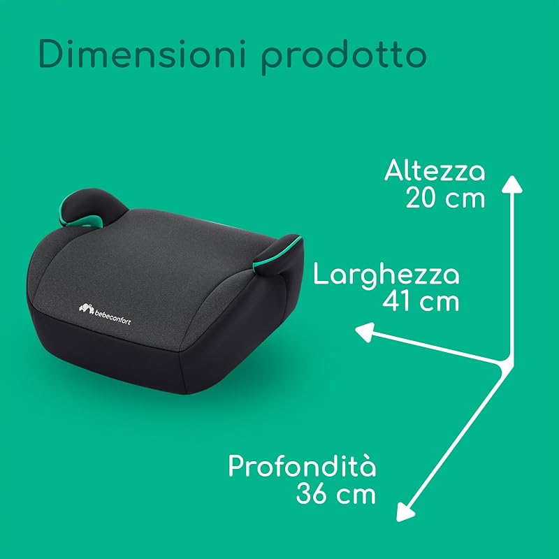 Manga i-Safe Alzatina, 128–150 cm, Tinted Black