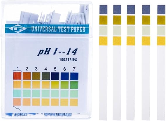 Vidillo PH Tiras de Prueba, Universal, 100 Unidades 0 – 14 Pruebas