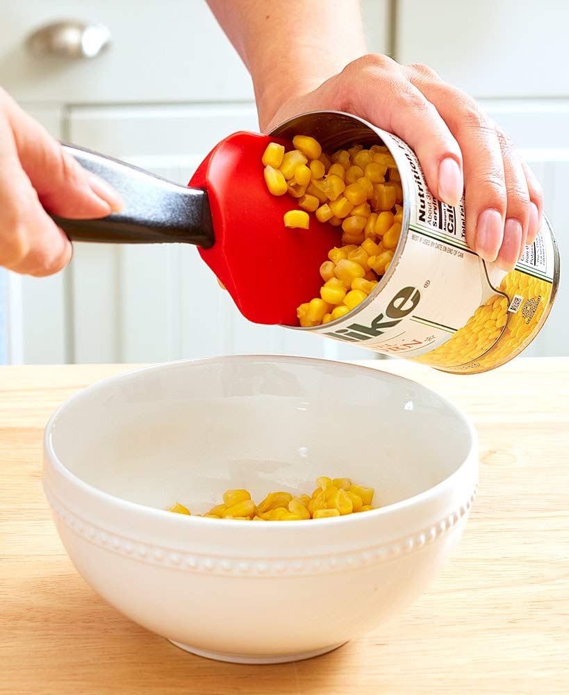 Grand Fusion Housewares One Twist Can Spatula (Removes Every Last Drop from Soup Cans with A Quick Twist for Cans of Sauce, Veggies and More)