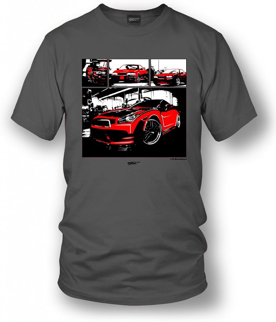 Wicked Metal Gtr Skyline All Gen R32 R33 R34 R35 T Shirt Street Racing Tuner Car Muscle Car Shirt Amazon Com