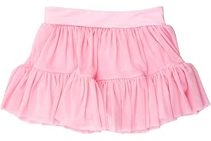 RuffleButts Girls Athletic Active Tulle Skort