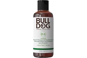 Bulldog Skincare Original 2 in 1 Beard Shampoo & Beard Conditioner for men, 200 mL