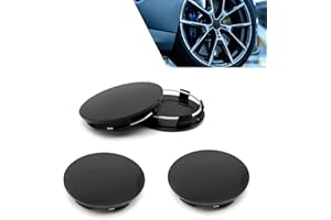 Ferianl 4 PCS Car Wheel Center Caps, 60MM/2.36In OD 56MM/2.2In ID, ABS Snap-in Vehicle Rim Hub Caps, Anti-Falling Rust-Proof Wheel Hub Decoration, Universal for SUV, Sedan, Truck(Black)