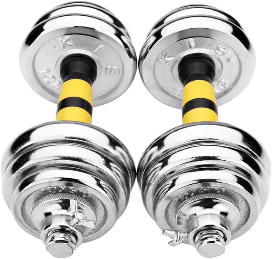 Electroplating Dumbbell Men's Barbell Set Combination Home Exercise Fitness Equipment A Pair of +30 cm Connecting Rod