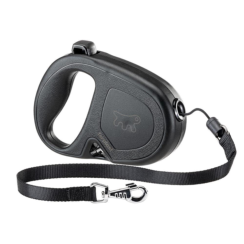 Ferplast Extendable Leash for Medium Large Dogs FLIPPY ONE CORD M, 5 m retractable cord, max 20 kg, Black