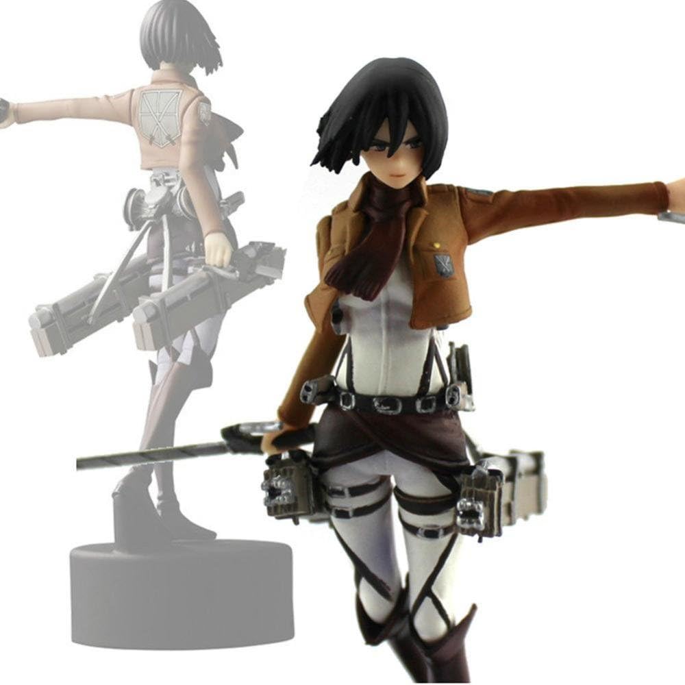 SOJITRA Peradix Trendy Anime 4.7" Shingeki No Kyojin Mikasa Ackerman PVC Figure Toys(Multicolor)
