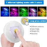Caxmtu Floating LED Pool Light Ball 7 Color Modes IP67 AA Battery view 4