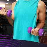 KAYMAN Neoprene Dumbbells Set 2 x 6 Kg Anti-Slip Hex Edges Home Gym view 7
