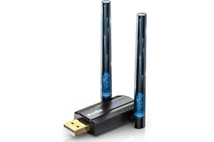 Bluetooth Adapter for PC 5.3, Maxuni USB Bluetooth Dongle 5.3 EDR Adapter for Laptop Keyboard Mouse Headsets Speakers, Long Range Bluetooth Supports Windows 11/10/8.1(Plug and Play)