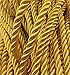 ArRord Gold Shiny Twist Cord Choker Thread Twine String Rope Piping Supplies Chain 3 Yards