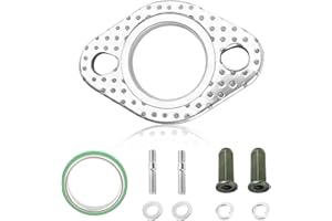 SSNNUU GY6 150cc Exhaust Gasket Kit with Bolt Nuts,Fit GMB139 Engine Moped Exhaust ATV Go Kart Scooter Exhaust with 50cc 70cc 90cc 110cc 150cc,Car Accessories Exhaust Flange Gasket
