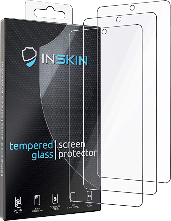 Inskin Case-Friendly Tempered Glass Screen Protector, fits Samsung Galaxy A51 4G / A51 5G 6.5 inch - 3-Pack, Case-Friendly, 9H Hardness, Anti Scratch, No Bubbles Adhesive