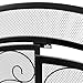 Best Choice Products Single Panel 43x37in Wrought Iron Mesh Fireplace Screen Gate, Fire Spark Guard Gate for Home w/Hinged Magnetic Doors, Decorative Scroll Accents, Black