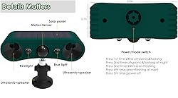 HULPPRE Solar Indoor&Outdoor Motion Sensor
