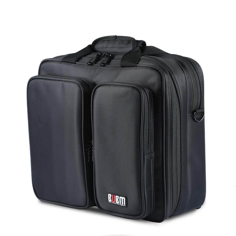 BUBM Storage Bag Compatible with PS4, Travel Gadget Organizer Backpack Compatible with PS4 pro PS4 slim, Xbox one S Game Console and Accessories, High Capacity and All in One Place, Black: Video Games