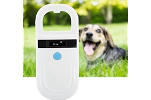 TANGXI Pet ID Microchip Reader,Rechargeable RFID EMID Animal Handheld Reader,Pet ID Scanner Animal Chip Registration,Support Pet Tag FDX-B (ISO11784 / 11785)