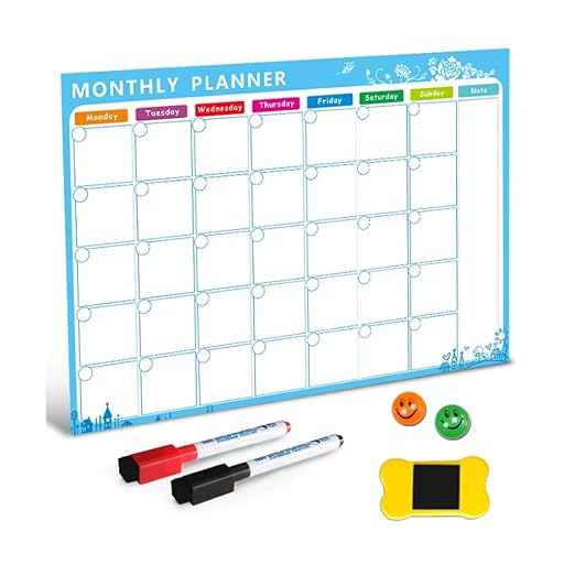 Calendario seco borrado magnético, Frigorífico Calendario ...