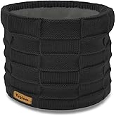 Vogium Adults Knit Thermal Neck Warmer Gaiter | Windproof Fleece-Lined Face Mask | Unisex Winter Scarf for Work & Ski Gear