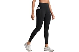 CRZ YOGA Butterlift Workout Leggings Pockets 25" - High Waist Pilates Athletic Gym Womens Yoga Pants Buttery Soft