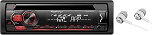 Pioneer Single Din In-Dash CD/CD-R/Rw, MP3/Wma/Wav Am/FM Front USB/Auxiliary Input MIXTRAX and Arc Support Car Stereo Receiver Detachable Face Plate