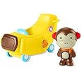 Skip Hop Toddler Cause & Effect Toy for Toddlers 2+, Car Plane Toy with Monkey Figurine, Zoo Crew